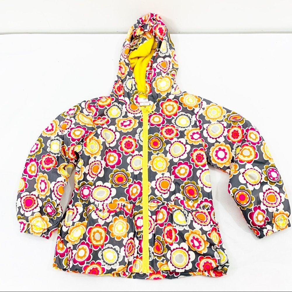Hanna Andersson Outdoor Floral Lined Jacket Sz 120